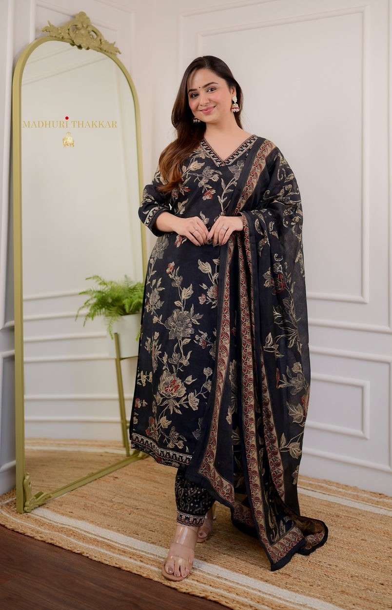 Flawless Florals ? Printex Embroidered Cotton Dress for Daily Style (XL) - Image 7