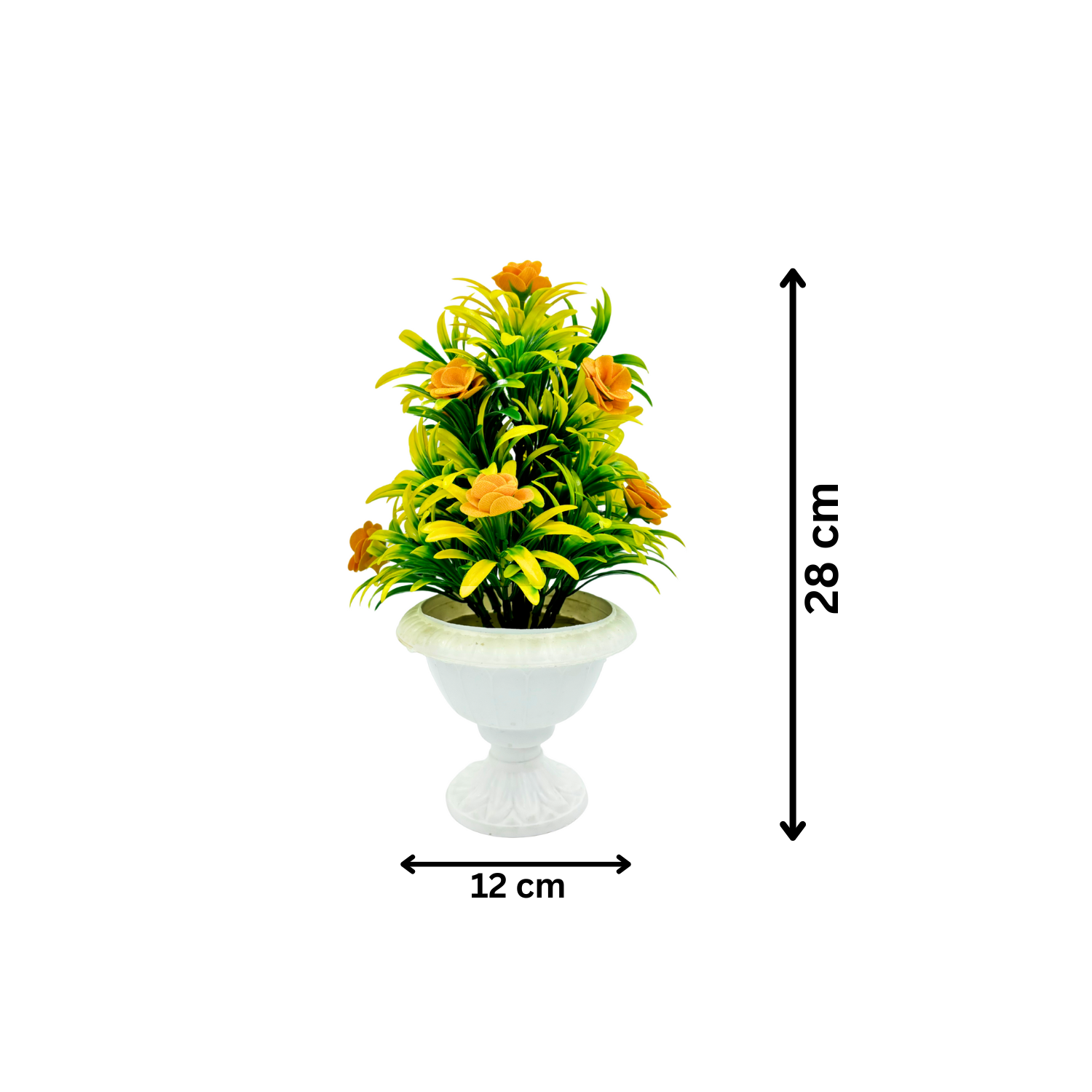 Artificial Plants with Pot Showcase Decoration Plants Flowers | Fake Plant | Artificial Plants for Home Decor Office Gifting Plants Decorative Potted Plants (RV-AP9) - Image 3